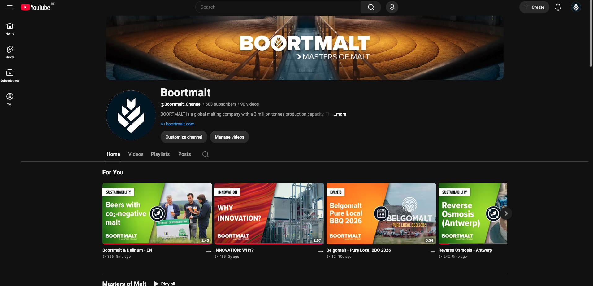 Youtube-Boortmalt
